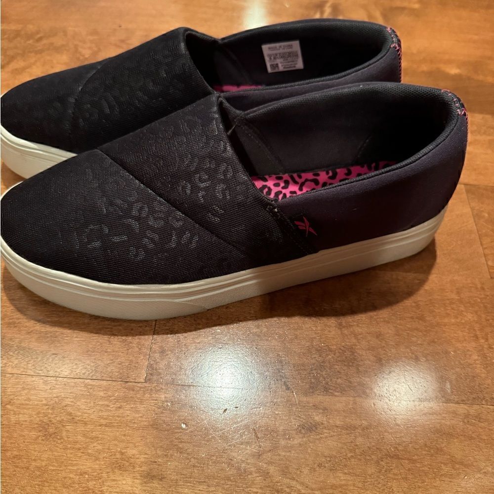 Woman’s rebook slip on shoes
